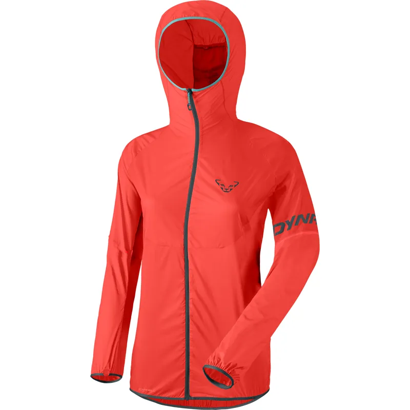Dynafit Vert Wind Jacket Womens in Hot Coral